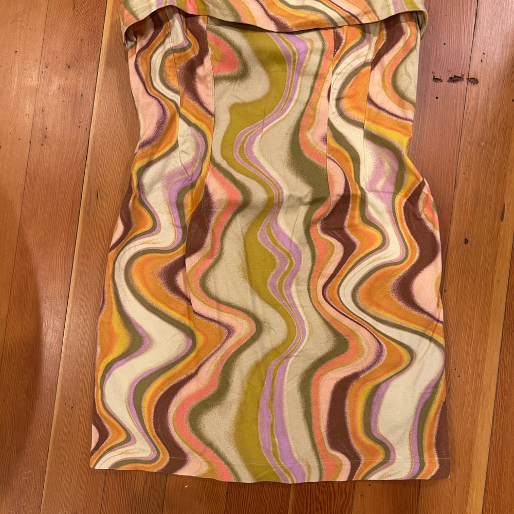 Wild Fable Strapless Swirl Mini Dress – Size M